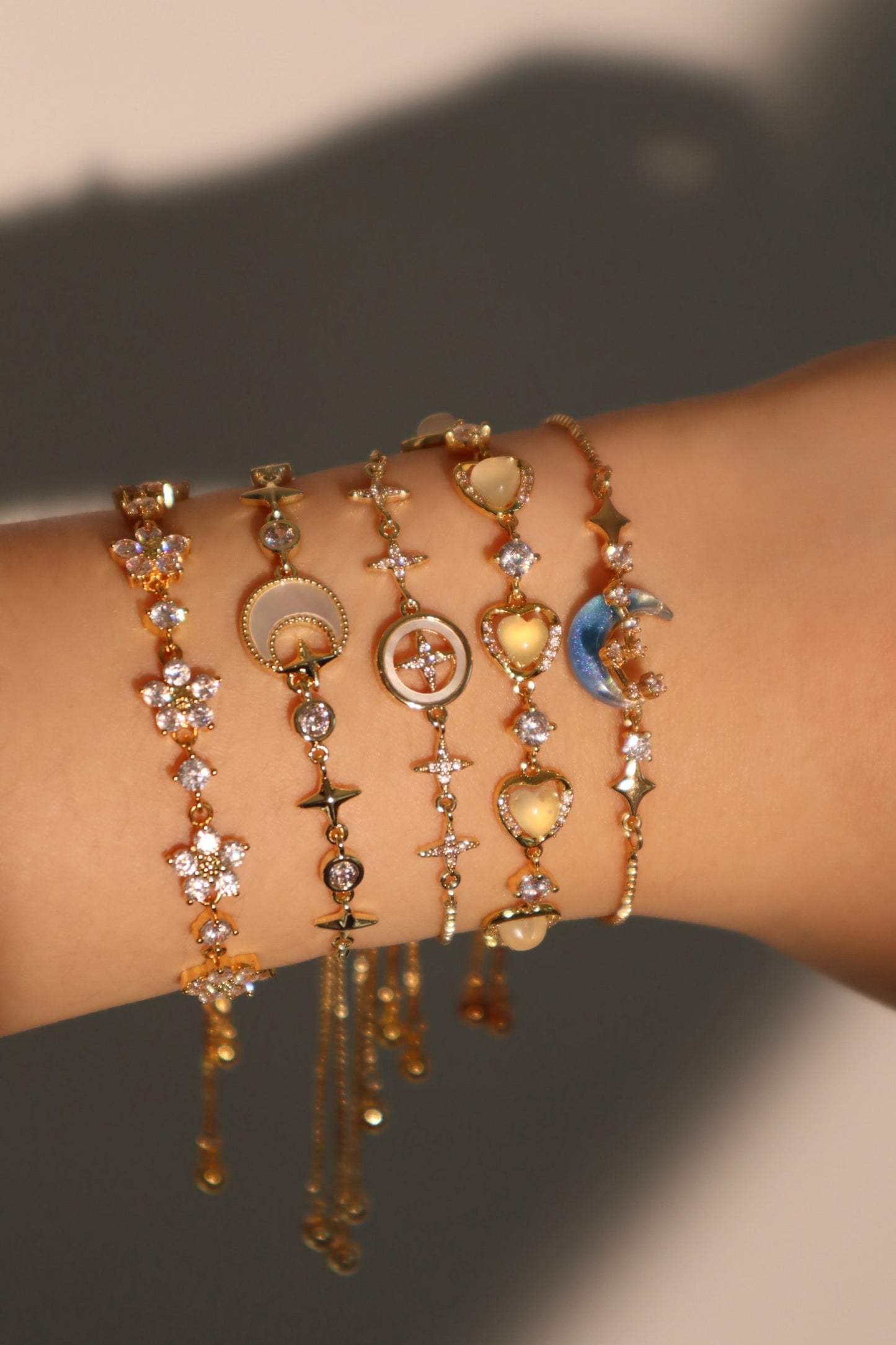 Pulsera con estrella polar en diamantes