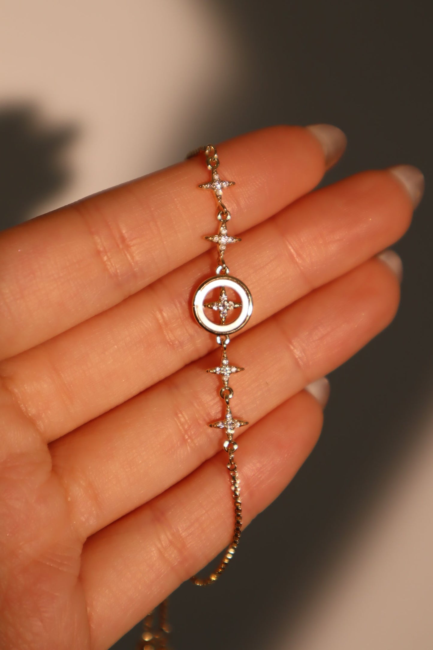 Pulsera con estrella polar en diamantes
