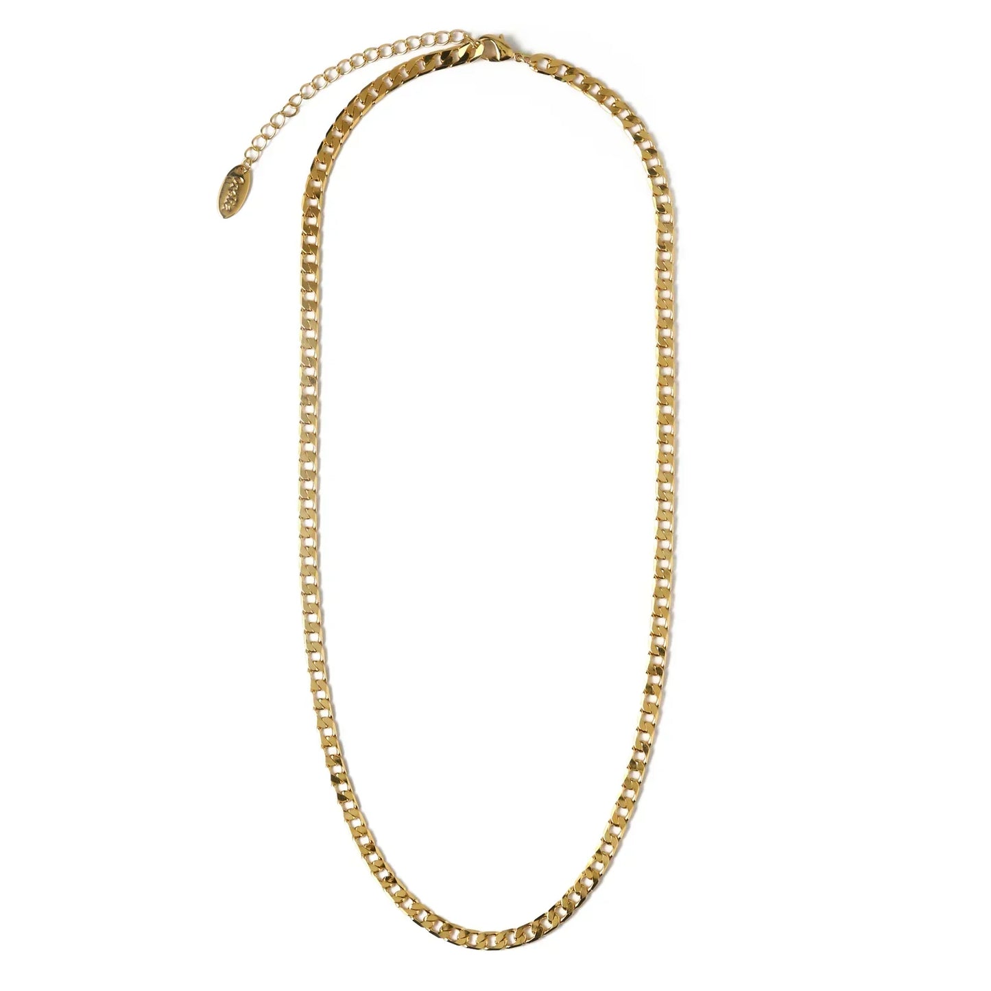 Collar de cadena de eslabón plano y curb