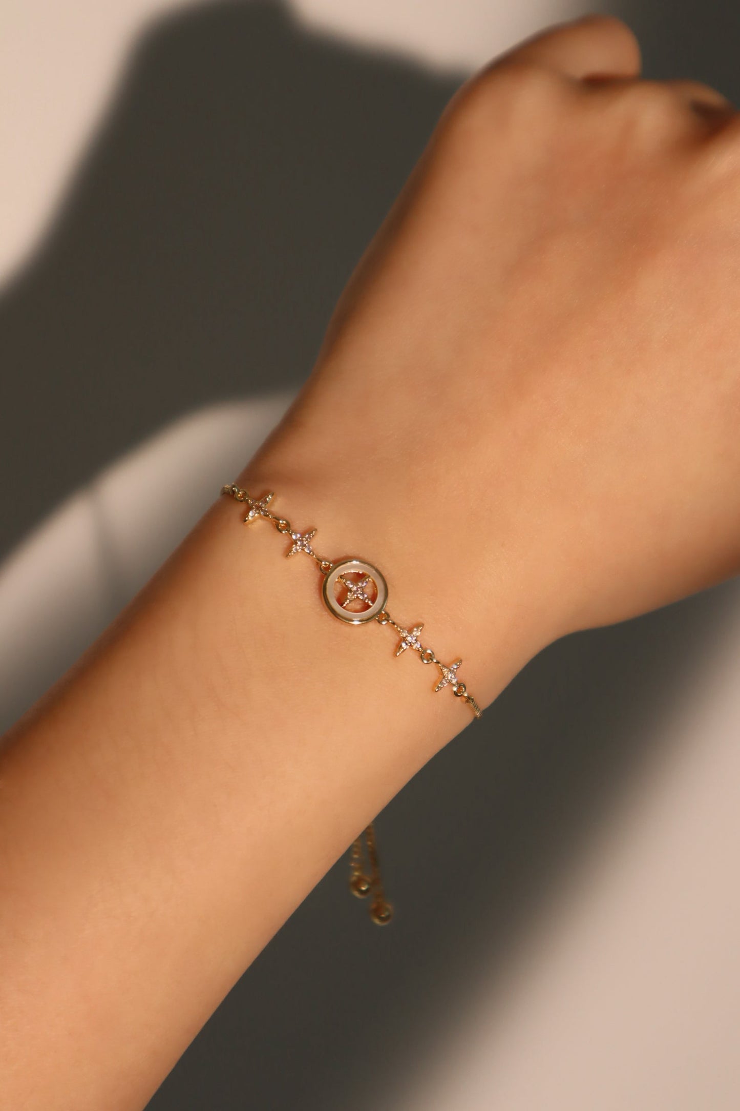 Pulsera con estrella polar en diamantes