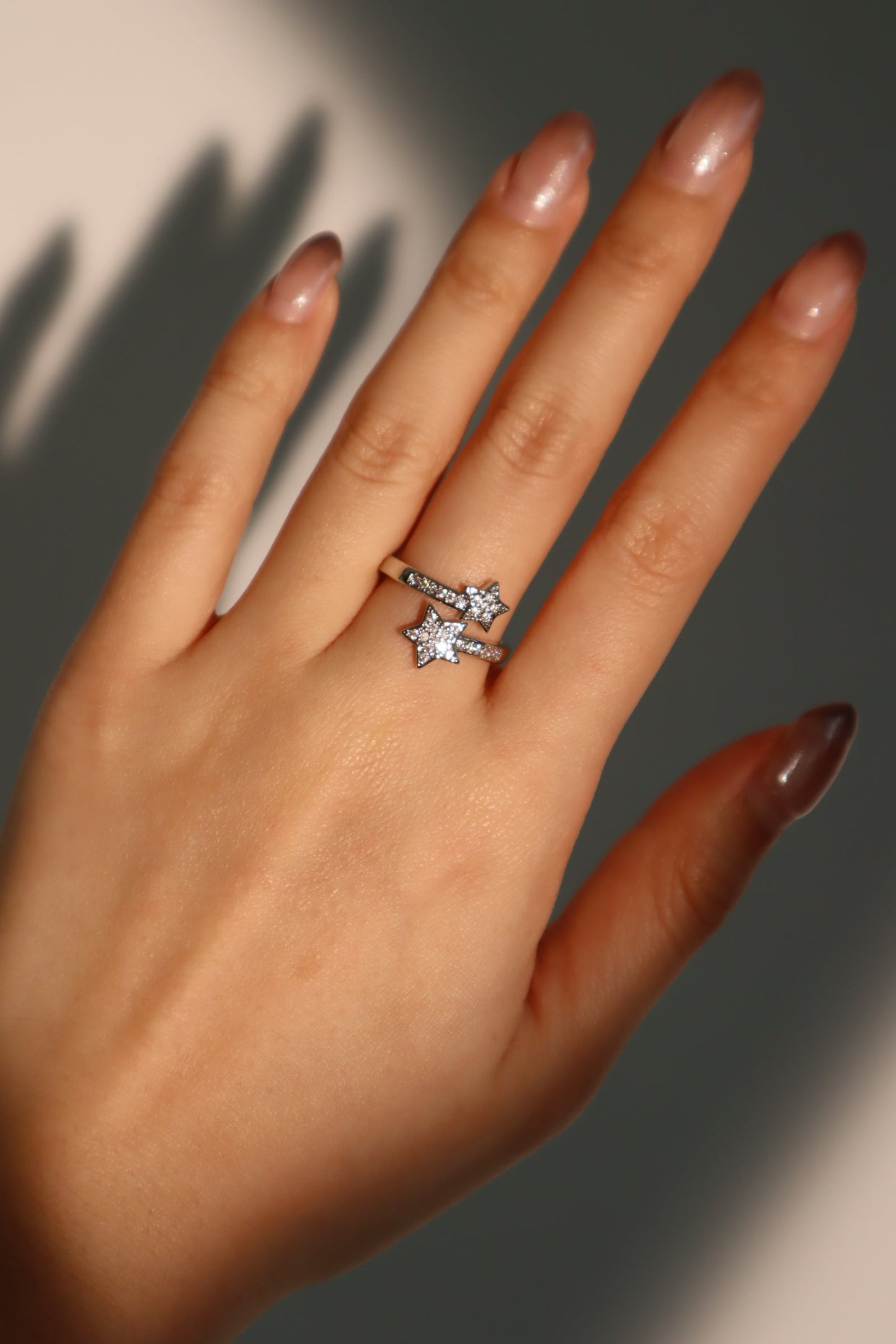 Anillo estrella fugaz 2 en 1