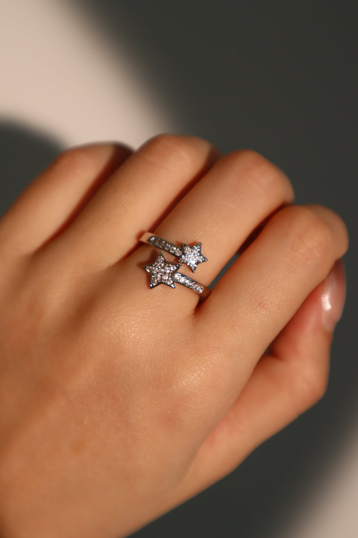 Anillo estrella fugaz 2 en 1