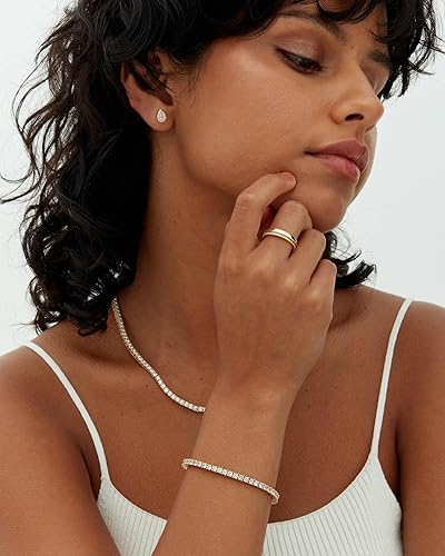 Pulsera de tenis de moissanita
