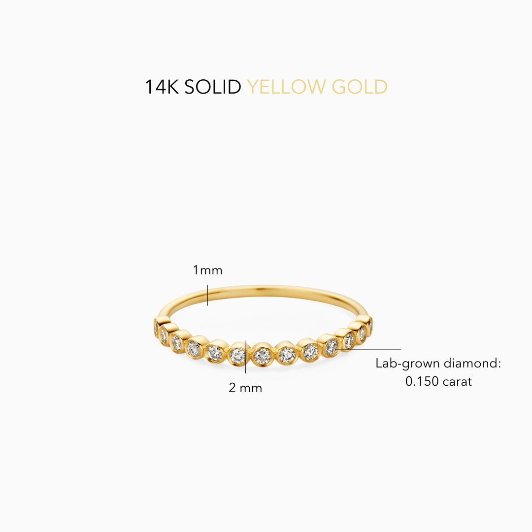 Anillo burbuja de diamantes