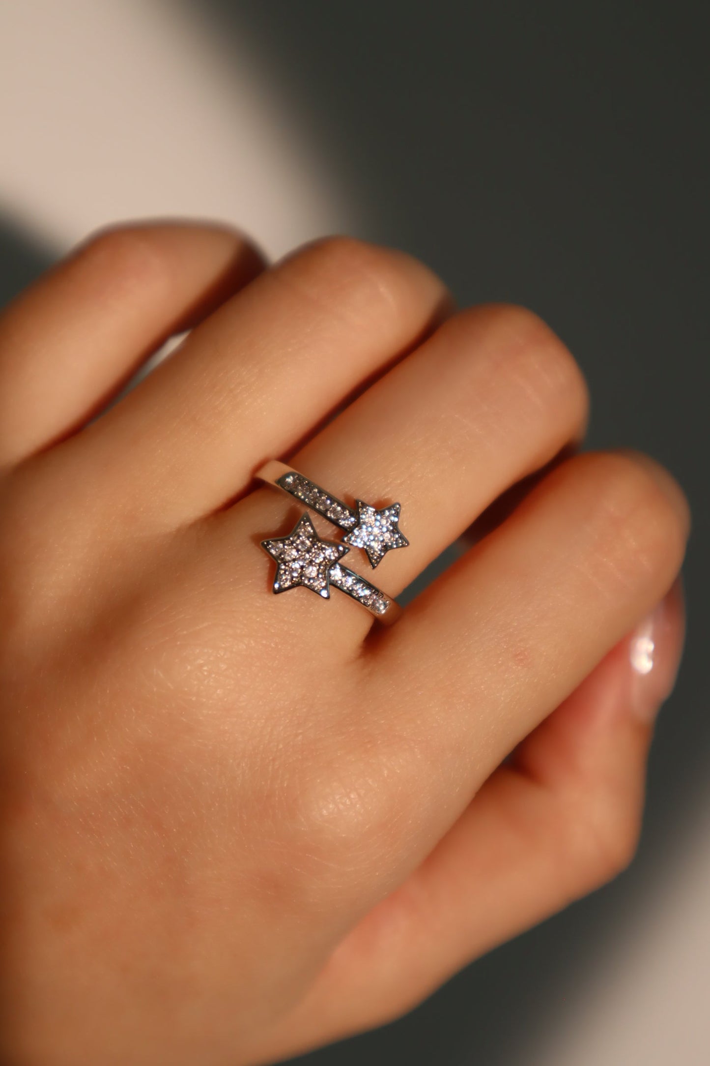 Anillo estrella fugaz 2 en 1