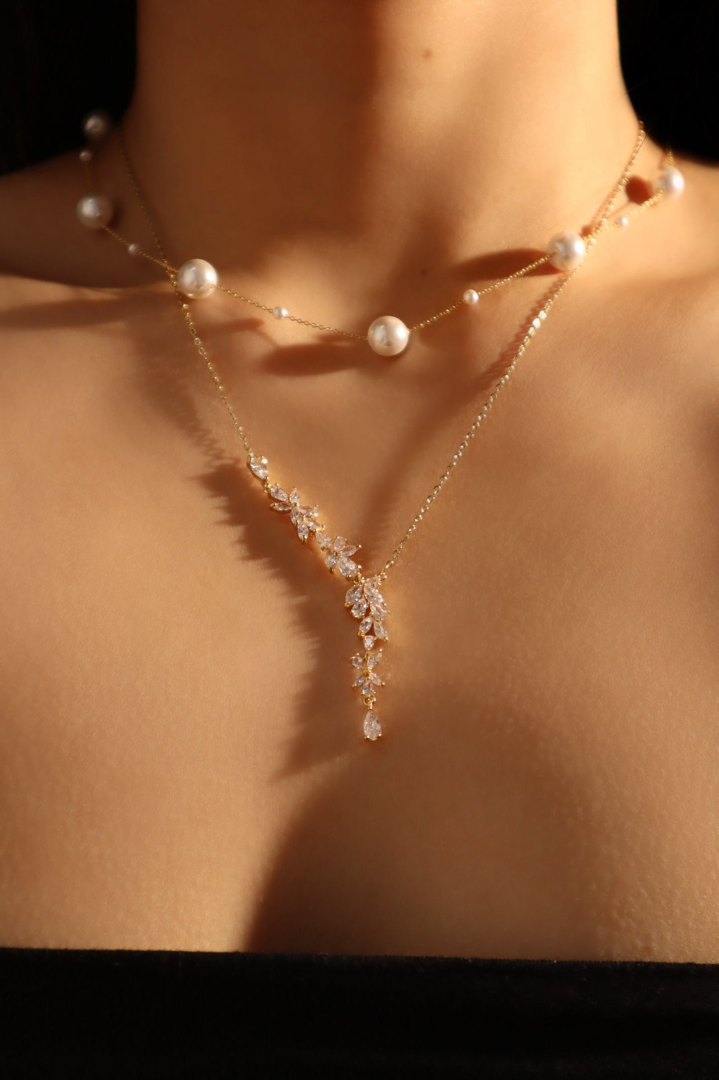 Collar de perlas múltiples