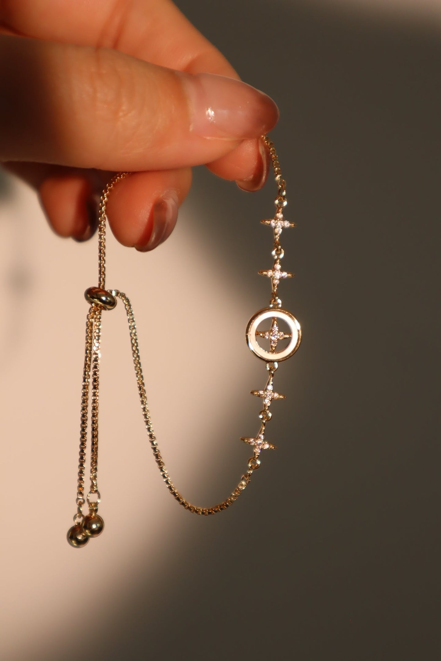 Pulsera con estrella polar en diamantes