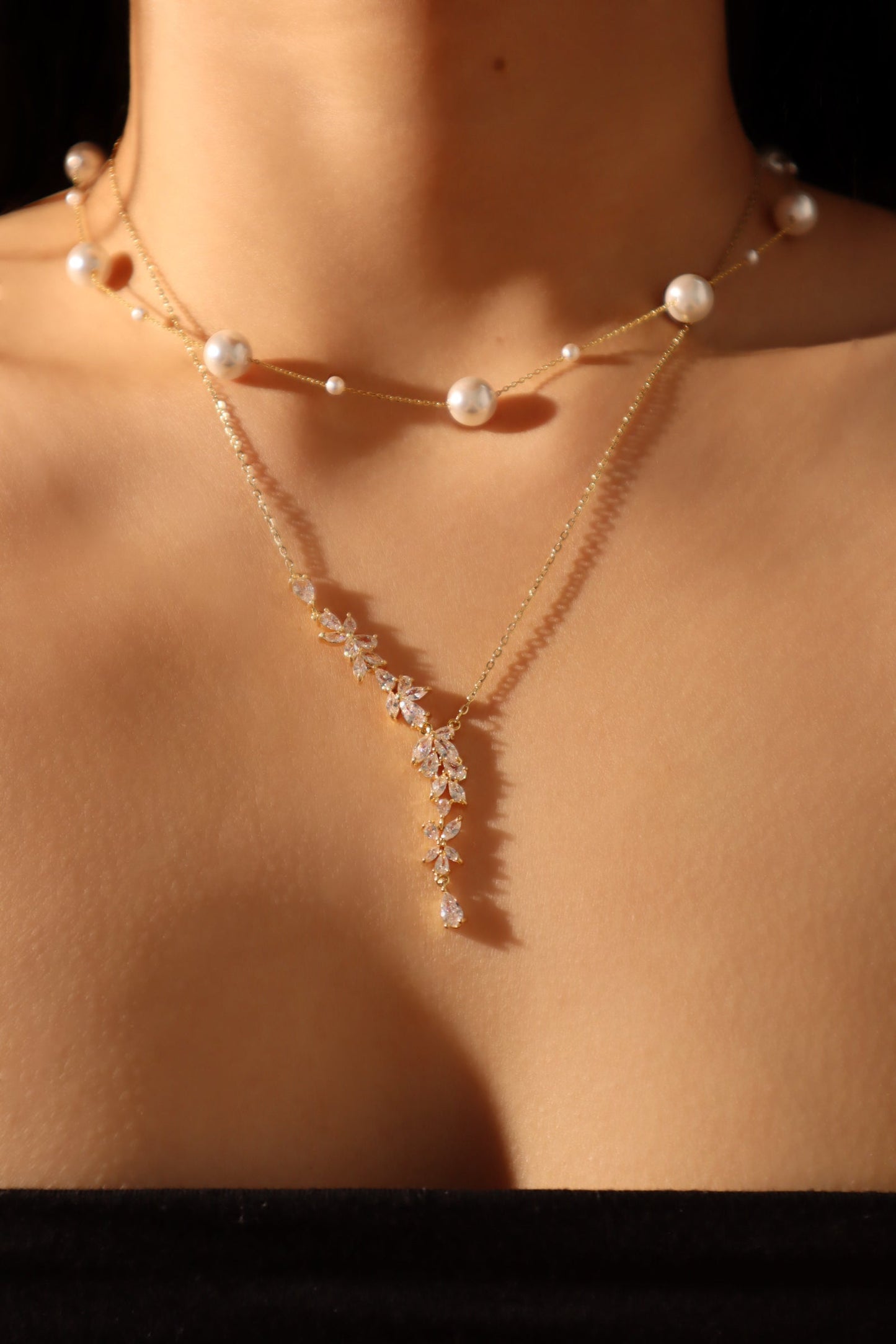Collar de perlas múltiples