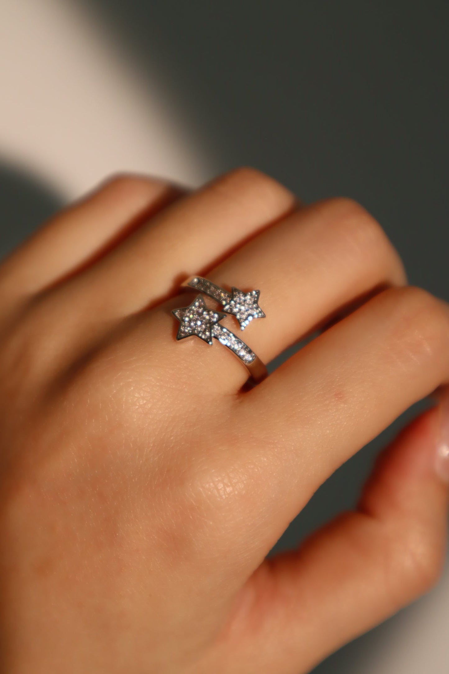 Anillo estrella fugaz 2 en 1