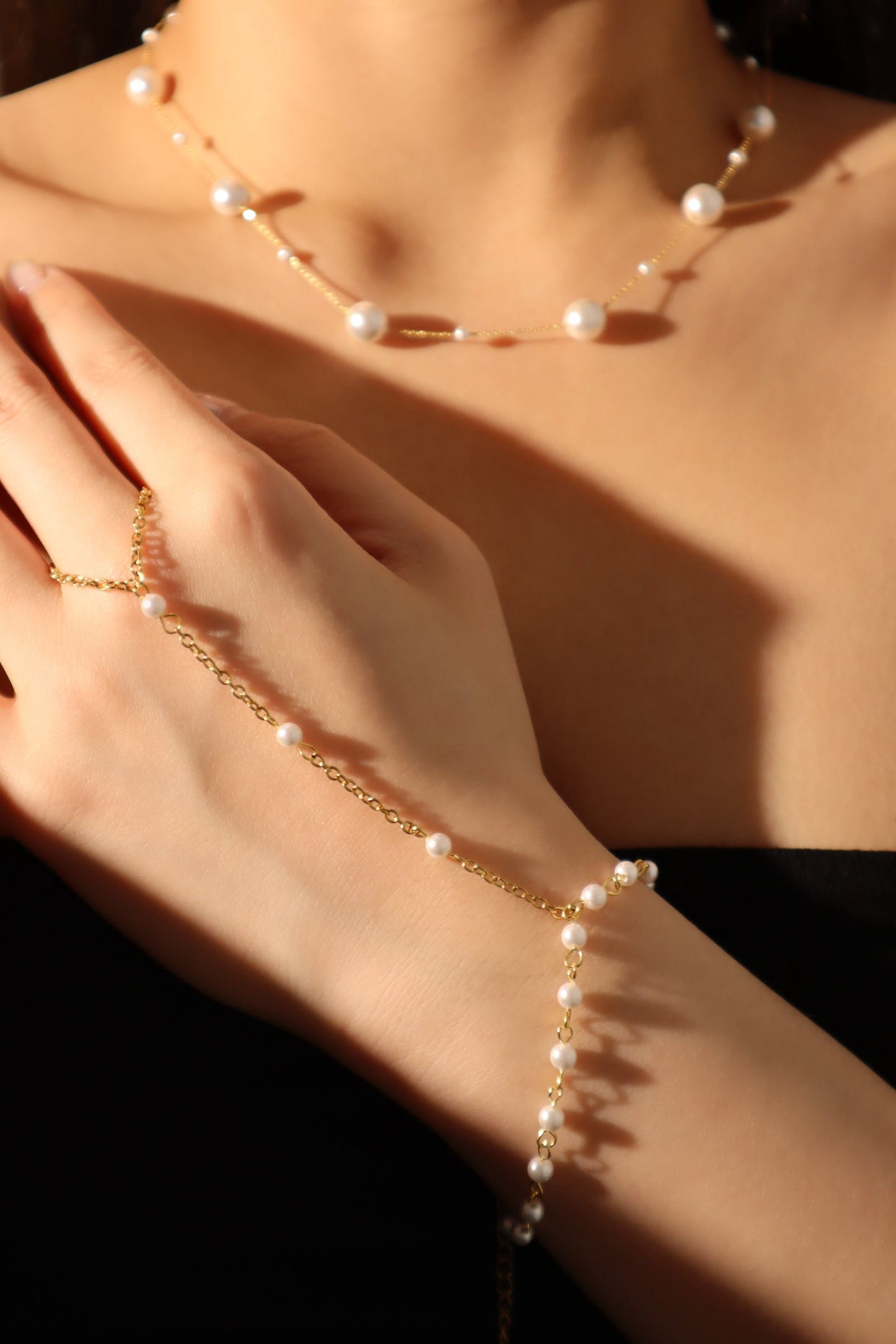 Collar de perlas múltiples