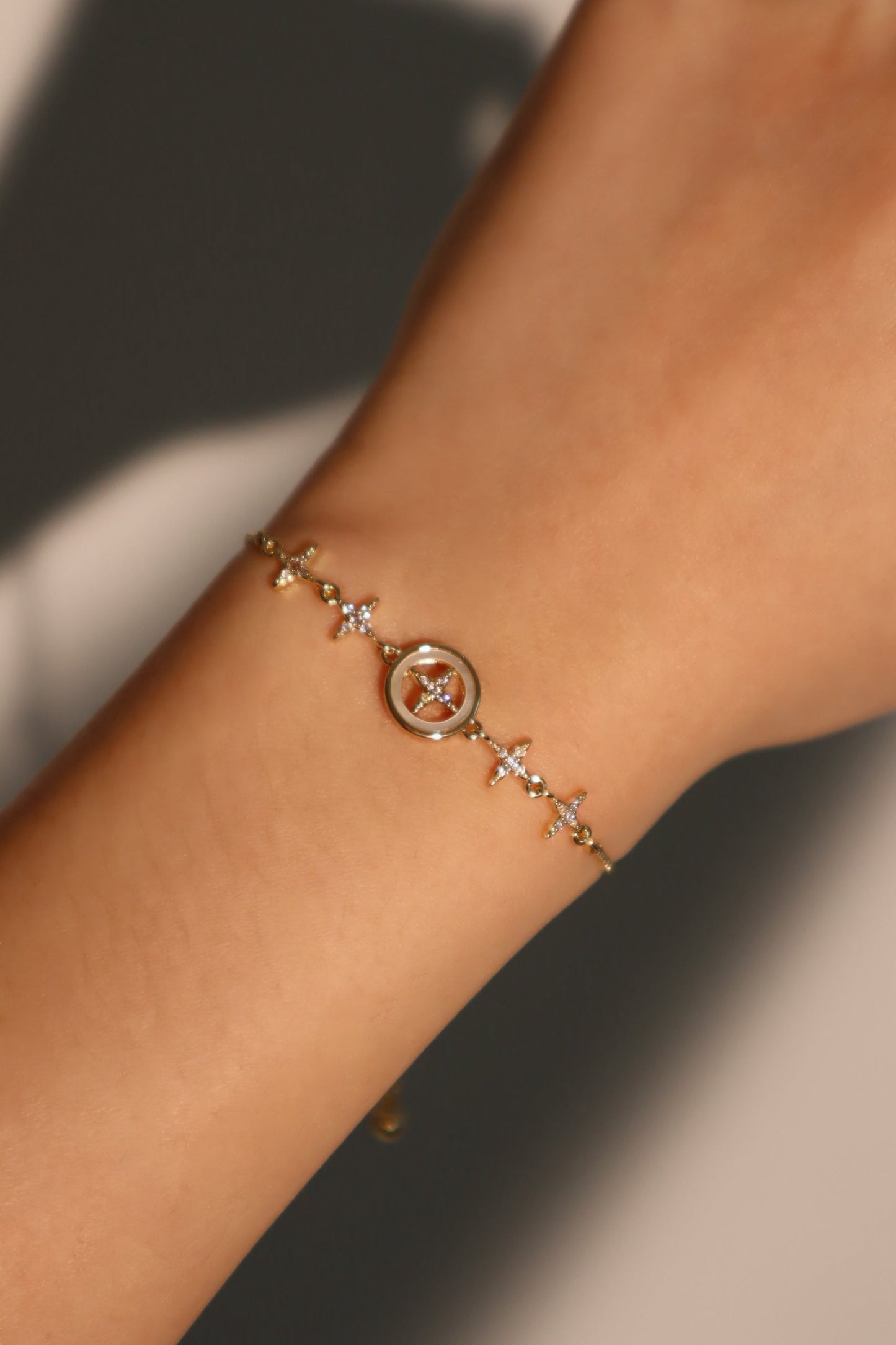 Pulsera con estrella polar en diamantes