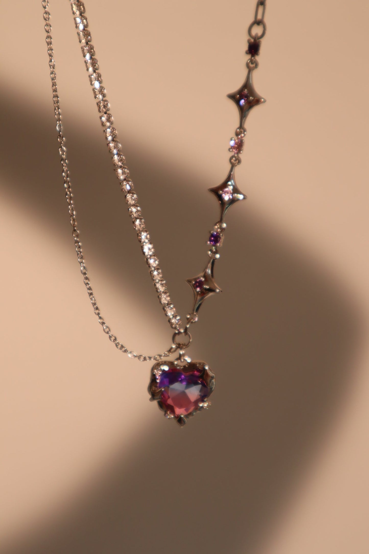 Collar de corazón difuminado