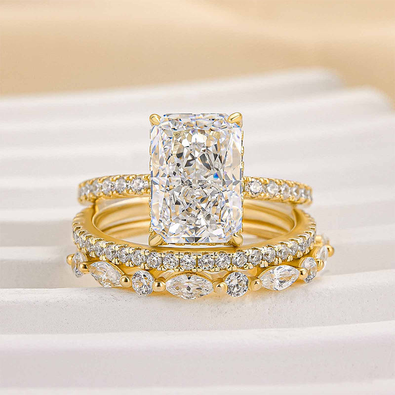 Juego de 3 anillos de boda Jaily