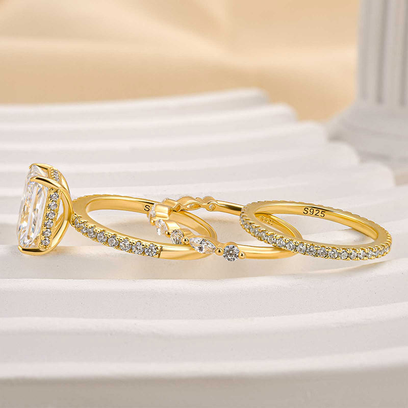 Juego de 3 anillos de boda Jaily