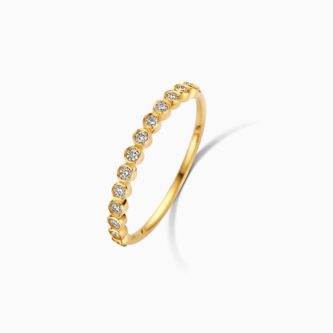 Anillo burbuja de diamantes