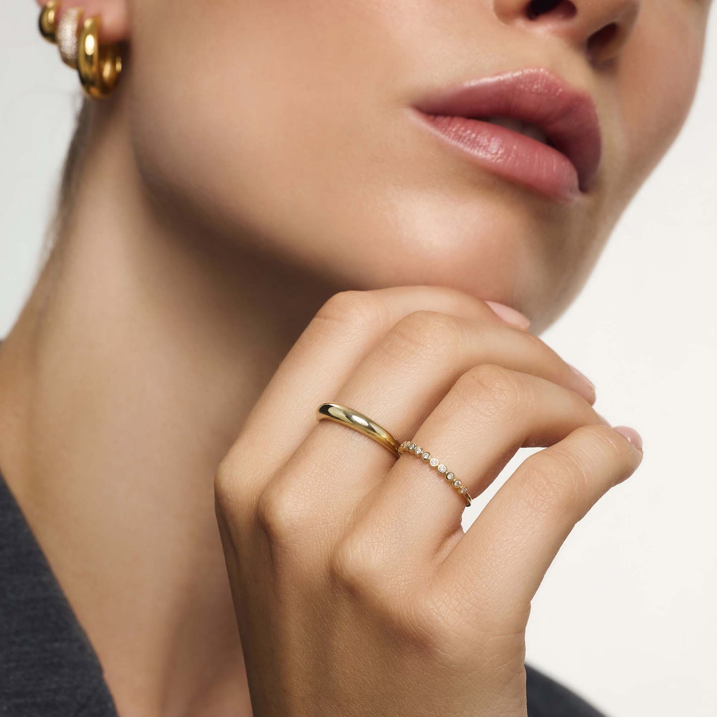 Anillo burbuja de diamantes