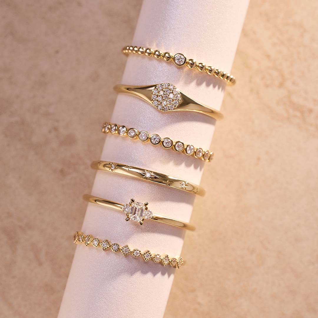 Anillo burbuja de diamantes