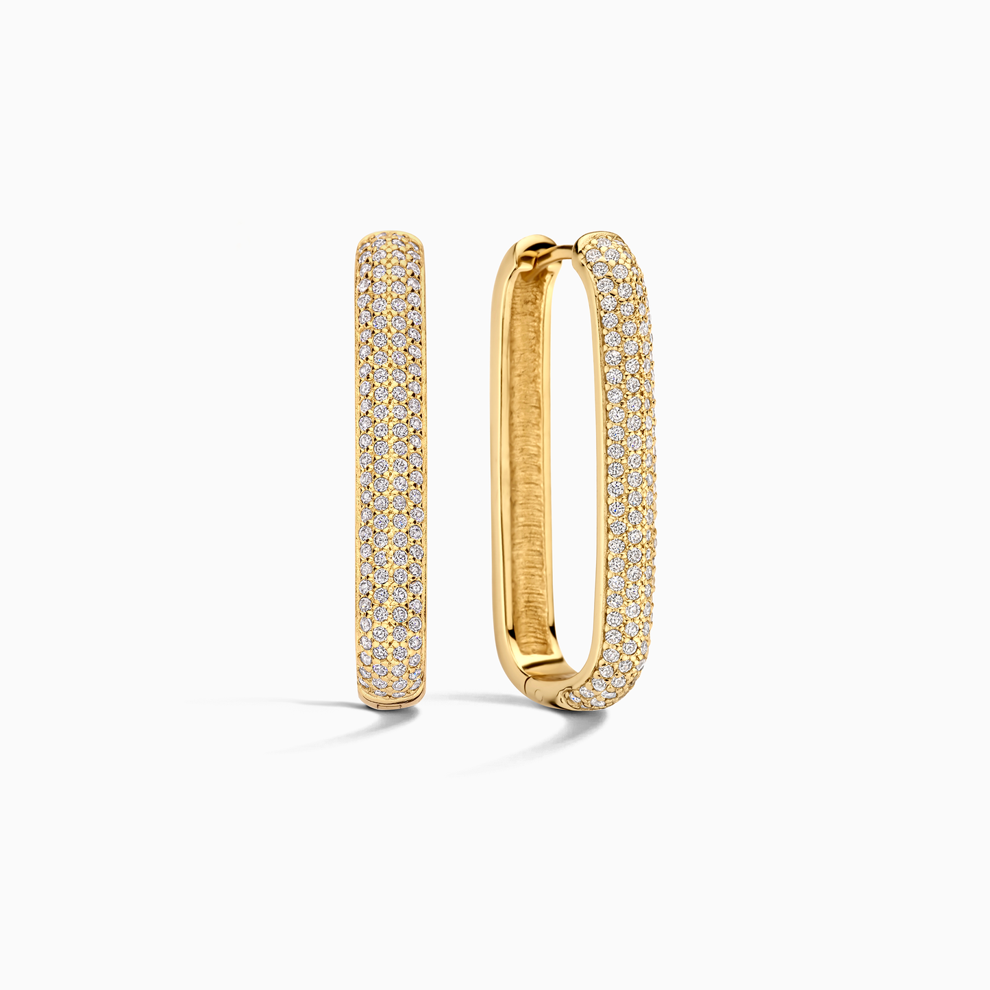 Ovaladas Grandes con Brillantes Pavé