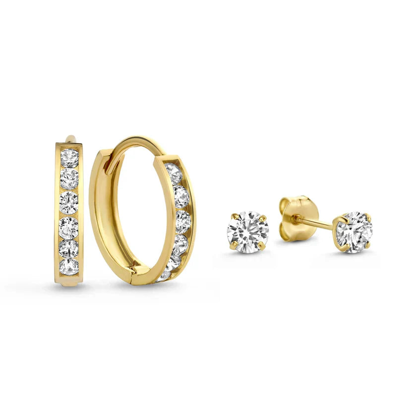 Conjunto de pendientes de piedra Dara Brillane
