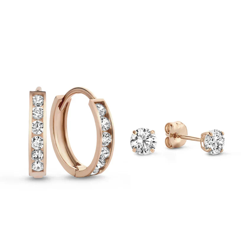 Conjunto de pendientes de piedra Dara Brillane