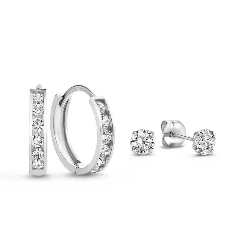 Conjunto de pendientes de piedra Dara Brillane