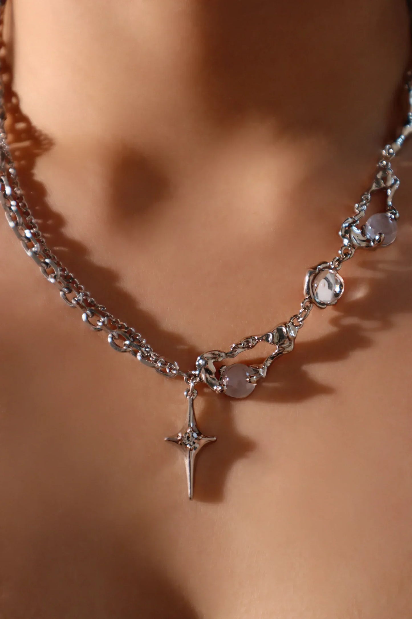 Collar de Luna Llena con Estrella