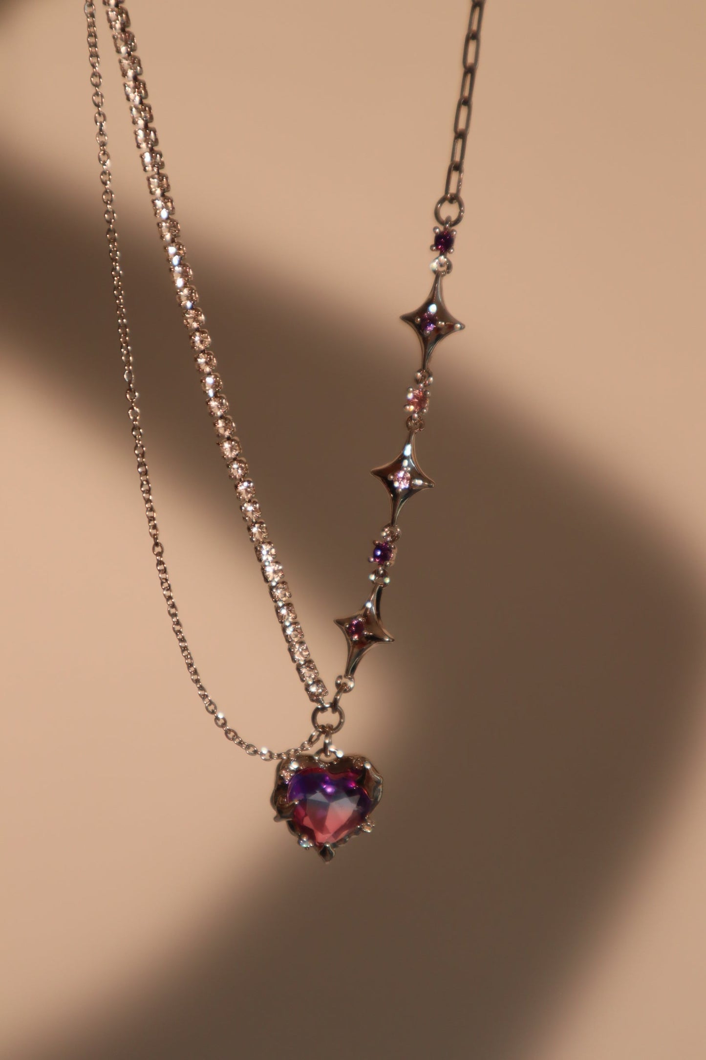 Collar de corazón difuminado