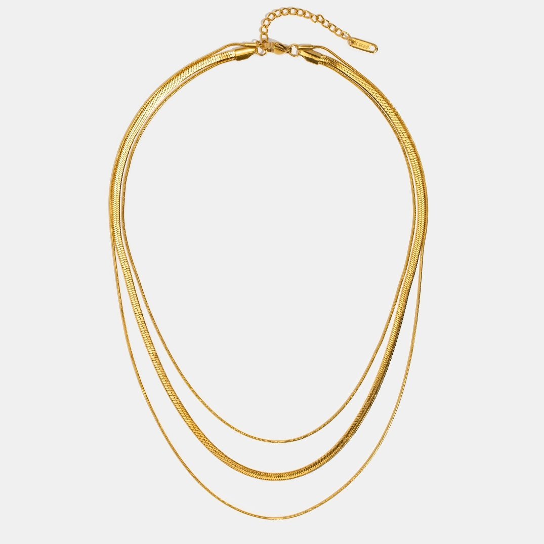 Collar de Cadena Multistrato Dorado