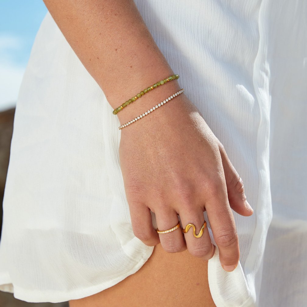Anillo Ondulado Dorado