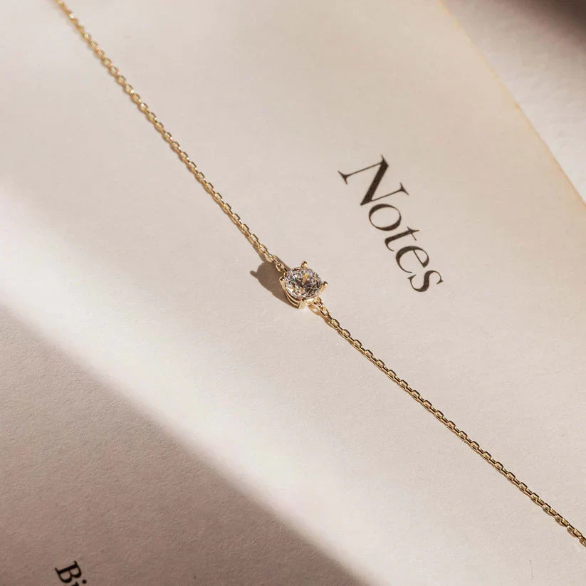 Pulsera con piedra de moissanita Cléa