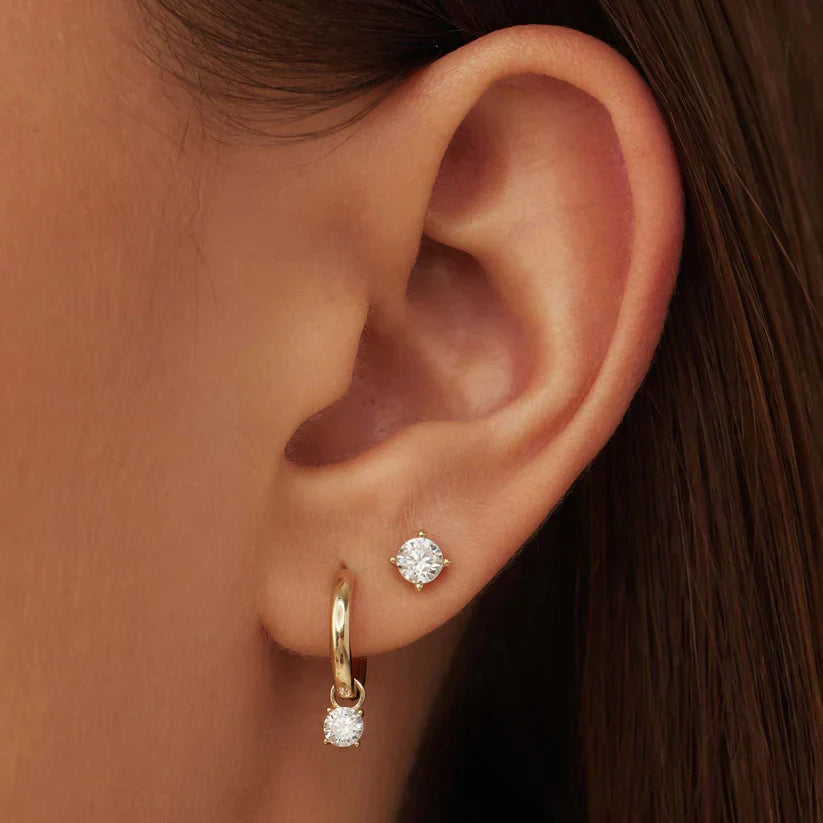 Aretes con piedra Lágrimas de Luna
