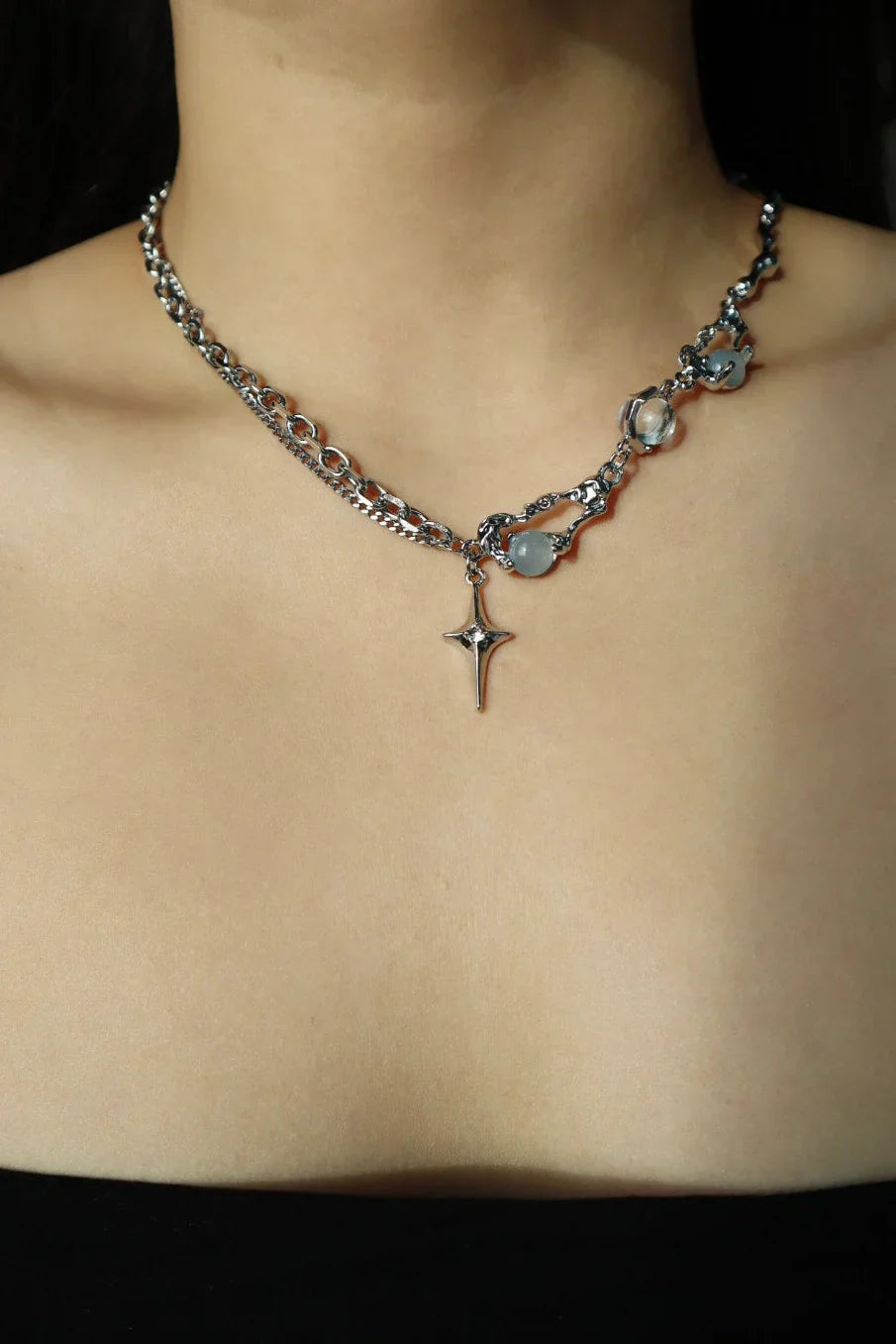 Collar de Luna Llena con Estrella
