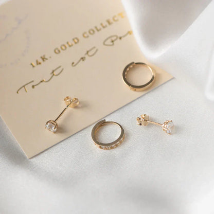 Conjunto de pendientes de piedra Dara Brillane