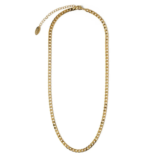 Collar de cadena de eslabón plano y curb