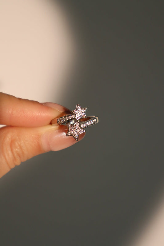 Anillo estrella fugaz 2 en 1