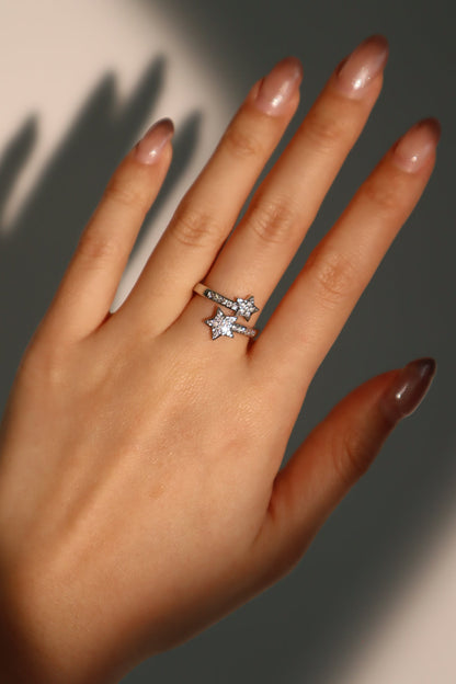 Anillo estrella fugaz 2 en 1