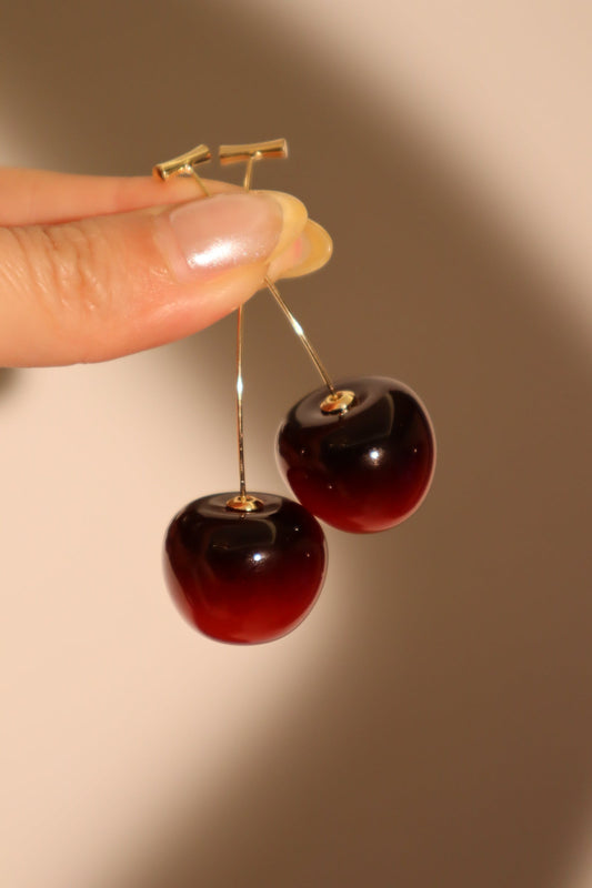 Aretes de cereza