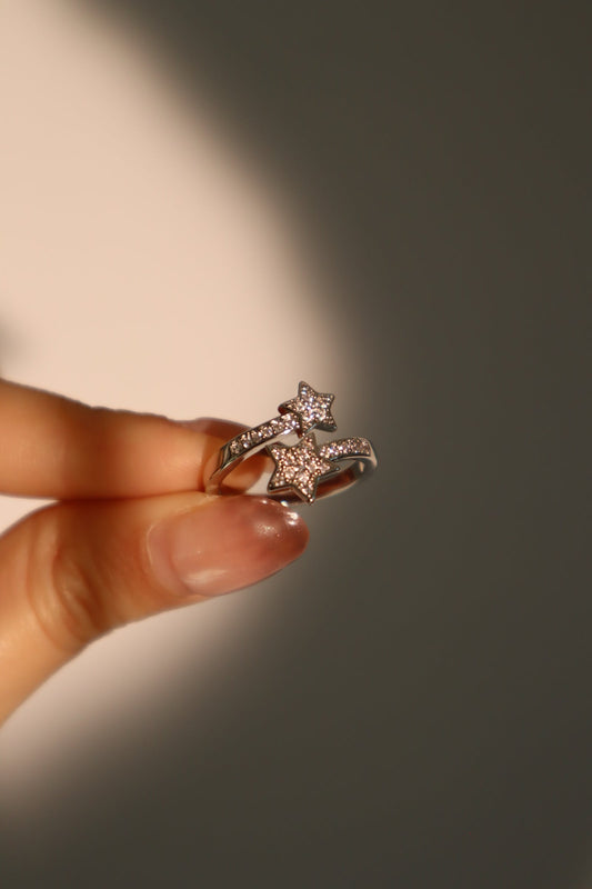 Anillo estrella fugaz 2 en 1
