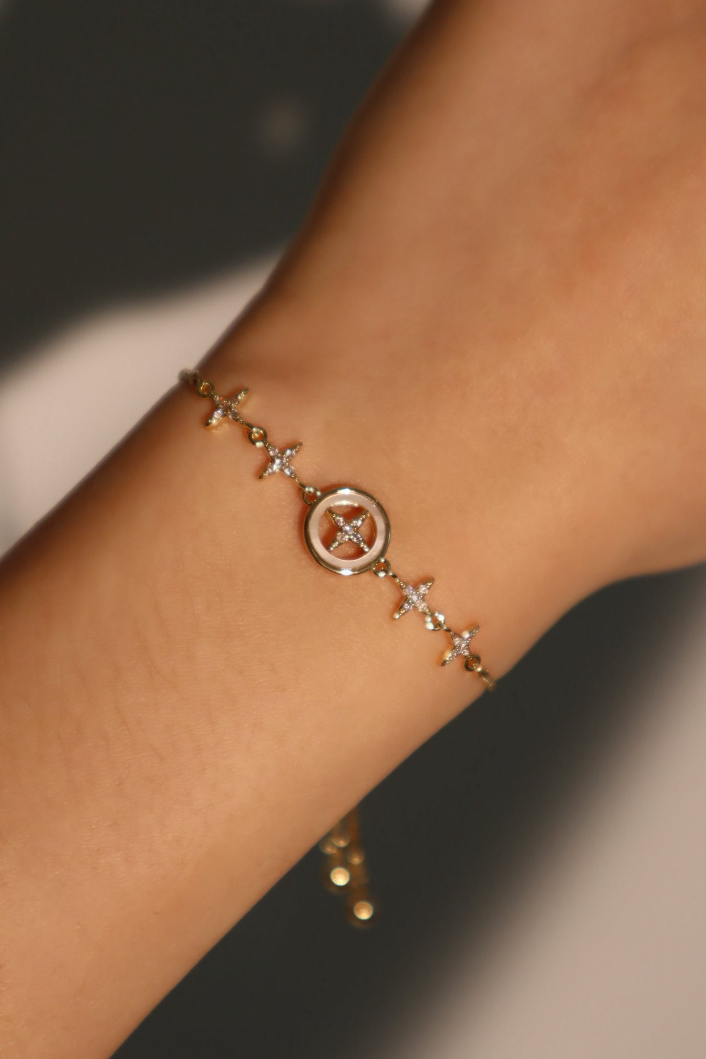 Pulsera con estrella polar en diamantes