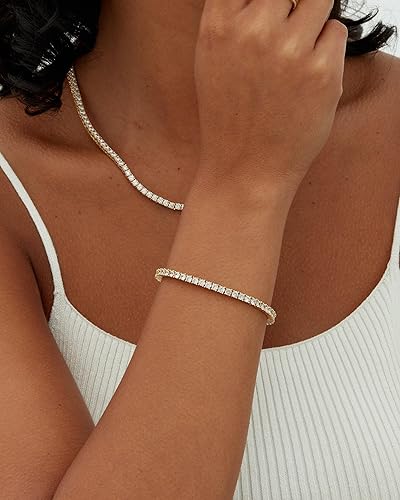 Pulsera de tenis de moissanita