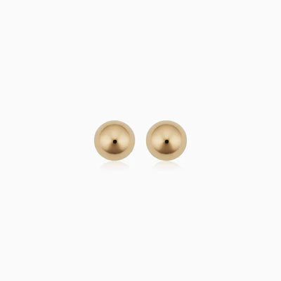Aretes de bola con perlas