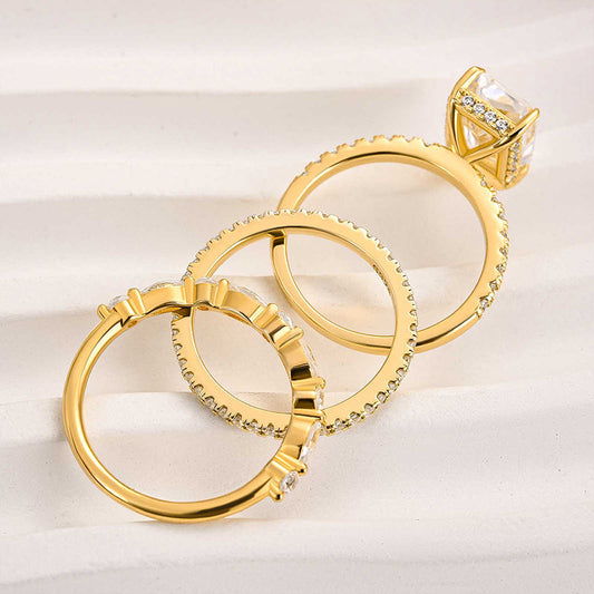 Juego de 3 anillos de boda Jaily