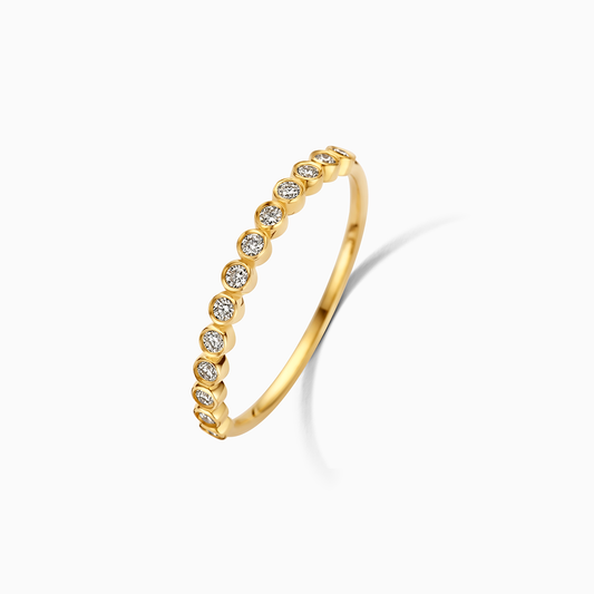 Anillo burbuja de diamantes