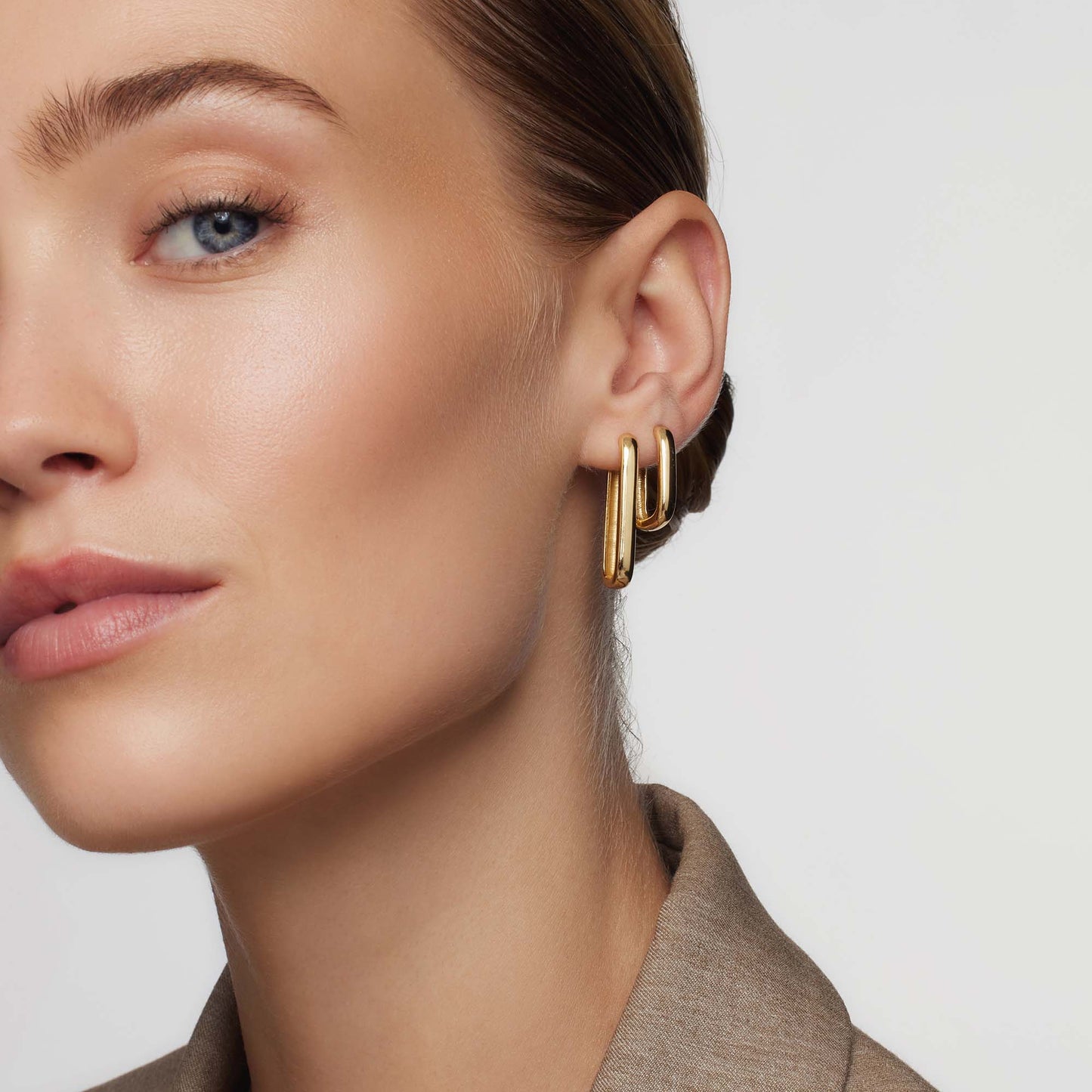 Pendientes de aro grandes con icono