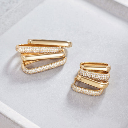 Pendientes de aro grandes con icono