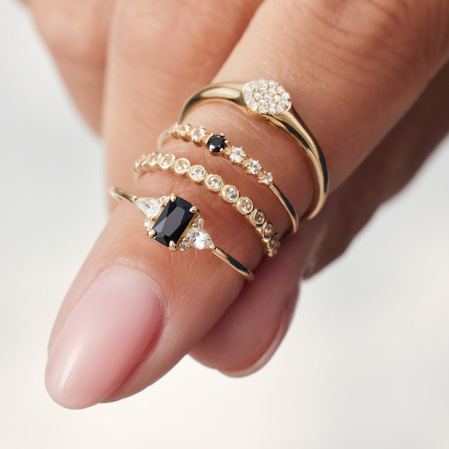 Anillo burbuja de diamantes