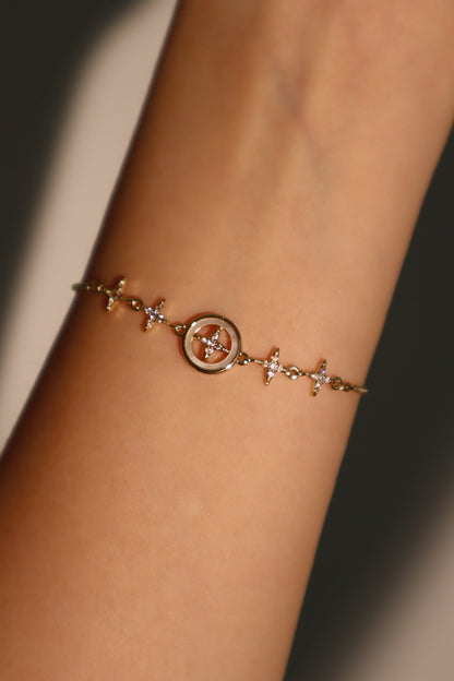 Pulsera con estrella polar en diamantes