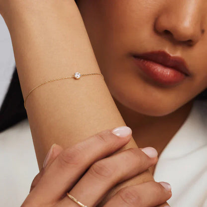 Pulsera con piedra de moissanita Cléa