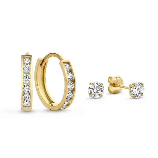 Conjunto de pendientes de piedra Dara Brillane