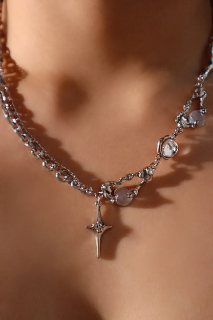 Collar de Luna Llena con Estrella